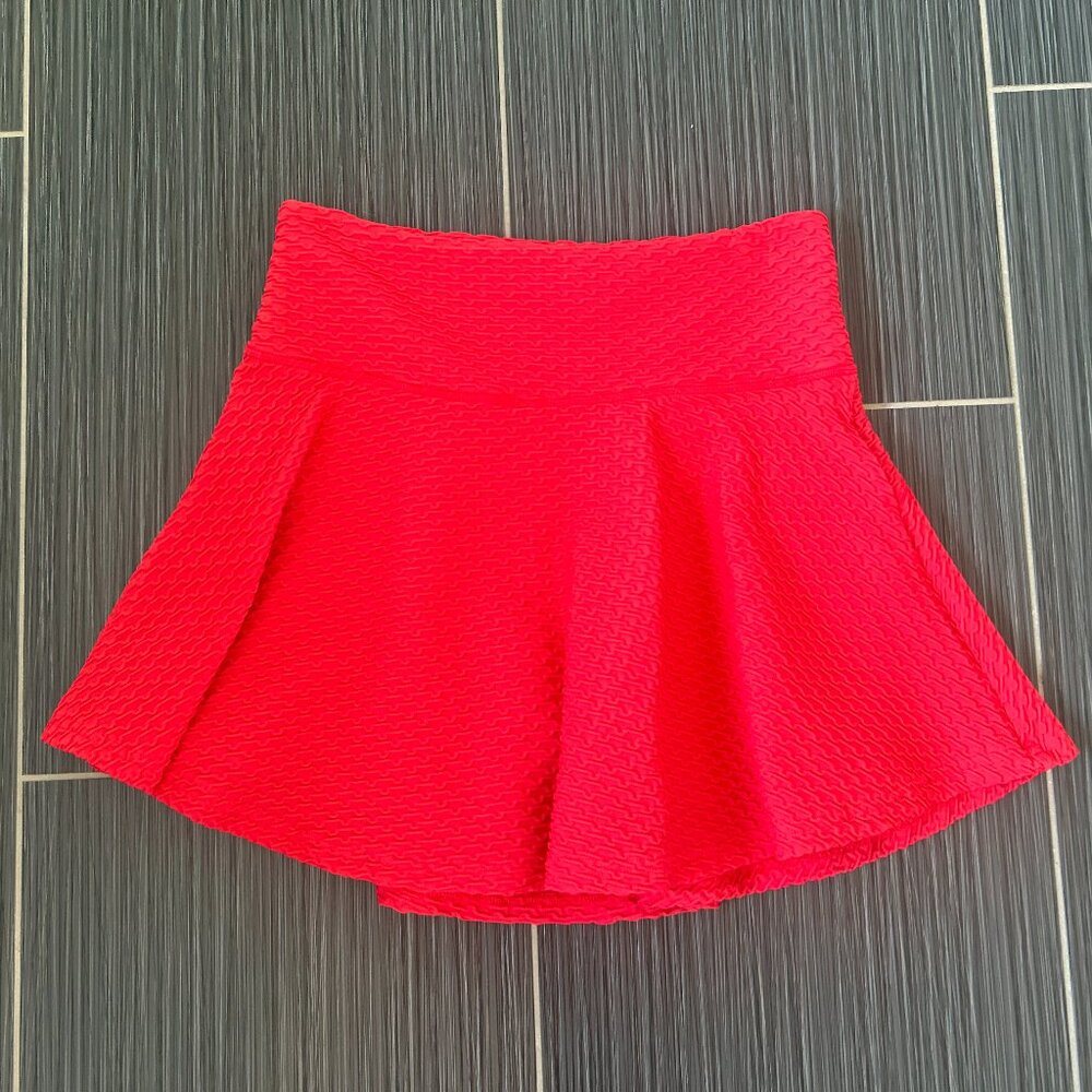 CVG Red workout skirt, Size Small